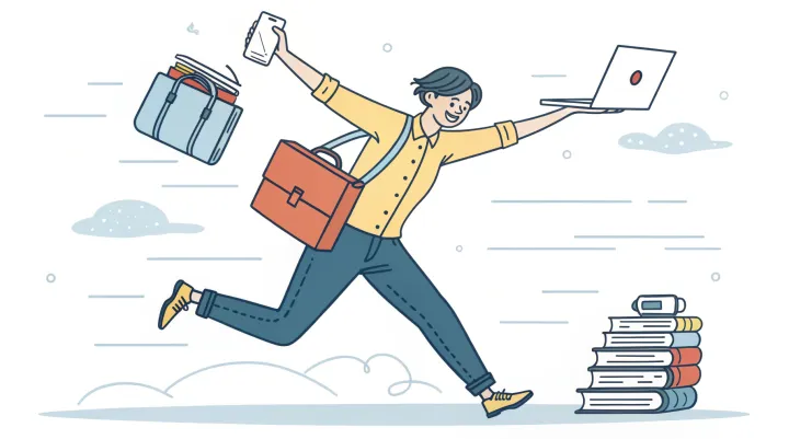 Busy influencer marketer